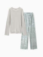 Комплект женский (лонгслив и брюки) KAFTAN "Бархат", 40-42, мята 10702643 - фото 13046707