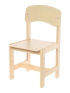 Стул деревянный, детский, регулируемый (0-2), натуральный - Фото 1