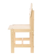 Стул деревянный, детский, регулируемый (0-2), натуральный - Фото 3
