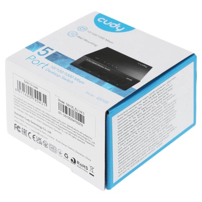Коммутатор Cudy GS105 (L2), 5×1 Гбит/с, неуправляемый