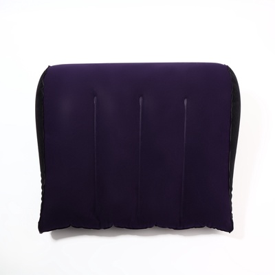 Подушка надувная, дорожная, 42×35 см, в пакете, синяя