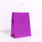 Пакет подарочный крафт с глиттером сиреневый, 21?11?27 см (комплект 2 шт) - фото 48888155 Пакет подарочный крафт с глиттером сиреневый, 21?11?27 см (комплект 2 шт) - фото 48888155