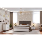 Тумба прикроватная Aurelio 41, 450×455×443 мм, цвет белый / блеквуд сатиновый - Фото 4