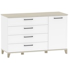 Белый / блеквуд сатиновый