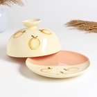 Блинница - хлебница "Застолье" 1,8л / 15х24см, персиковый поцелуй - фото 27585465