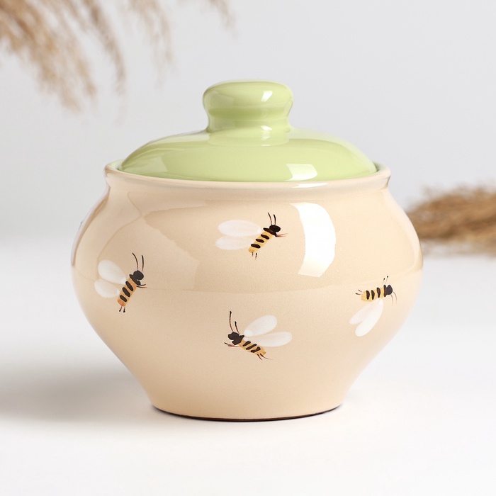 Горшок для запекания Псковский гончар «Аромат лета», 500 мл, керамика, бежевый - Фото 1