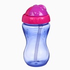 Поильник детский M&B с силиконовой трубочкой, от 9 мес., 340 мл., фуксия - Фото 3