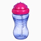 Поильник детский M&B с силиконовой трубочкой, от 9 мес., 340 мл., фуксия - Фото 5