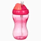 Поильник детский M&B с силиконовой трубочкой, от 9 мес., 340 мл., розовый - Фото 2