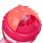 Поильник детский M&B с силиконовой трубочкой, от 9 мес., 340 мл., розовый - Фото 4