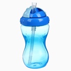 Поильник детский M&B с силиконовой трубочкой, от 9 мес., 340 мл., голубой - Фото 2