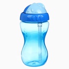 Поильник детский M&B с силиконовой трубочкой, от 9 мес., 340 мл., голубой - Фото 3