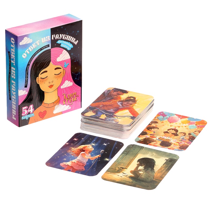 Метафорические ассоциативные карты "Ответ из глубины", 54 карты, 14+ - Фото 1