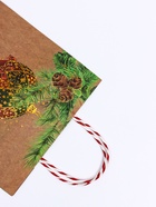 Подарочные пакеты новогодние крафт «Сказка», 26?32?12 см, Набор 5 шт. (комплект 4 шт) - фото 42063102