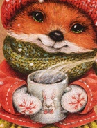 Подарочные пакеты новогодние крафт «Сказка», 26?32?12 см, Набор 5 шт. (комплект 4 шт) - фото 41507251