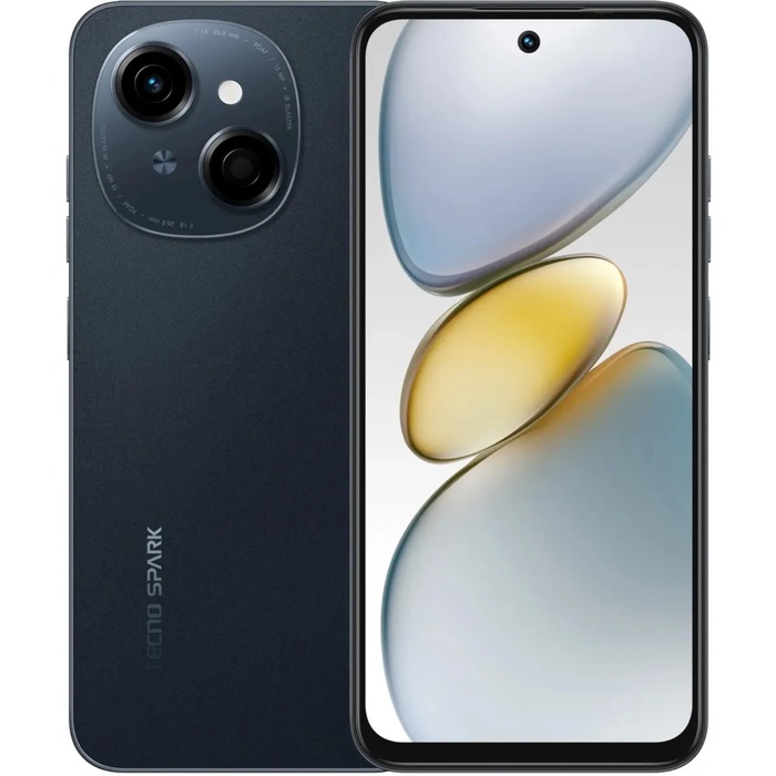 Смартфон Tecno Spark Go 1, 6.67", 4Гб, 128Гб, 13Мп, 8Мп, 2sim, 5000мАч, черный - Фото 1