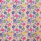 УЦЕНКА Ткань из полиэстера «Звёзды», ширина 150 см, рулон 50±1 м, цвет молочный - Фото 2