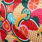 УЦЕНКА Ткань из полиэстера «Фрукты», ширина 150 см, рулон 50±1 м, разноцветная - Фото 2