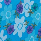 УЦЕНКА Ткань из полиэстера «Цветы», ширина 150 см, рулон 50±1 м, голубая - Фото 2