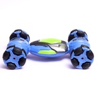 Машинка перевертыш «Дрифт», радиоуправляемая, аккумулятор, на пульте управления, цвет синий - Фото 2