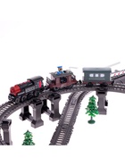 Железная дорога «Ретро», работает от батареек, световые и звуковые эффекты, детская - Фото 4