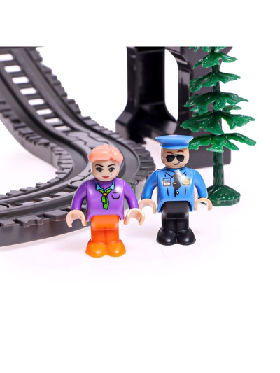 Железная дорога «Ретро», работает от батареек, световые и звуковые эффекты, детская