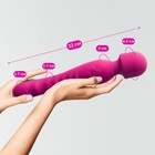 Вибратор двусторонний 7 режимов, нагрев до 42 градусов, розовый - Фото 5