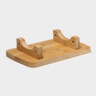 УЦЕНКА Набор фарфоровый сервировочный на бамбуковой подставке BellaTenero, 5 предметов: 3 соусника, палочки, подставка - Фото 10