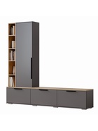 Гостиная «Селеста», 2006×370×1862 мм, цвет графит/дуб вотан - Фото 5