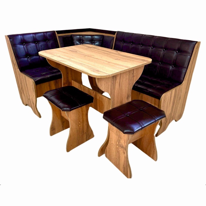 Кухонный уголок «КУ-19/4М», со столом, с табуретами, цвет дуб вотан 221 - Фото 1