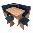 Кухонный уголок «КУ-1Л/4 М», со столом, с табуретами, цвет дуб вотан Т-26 - Фото 1