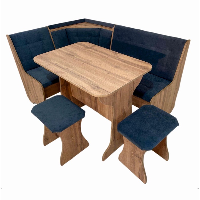 Кухонный уголок «КУ-1Л/4 М», со столом, с табуретами, цвет дуб вотан Т-26 - Фото 1