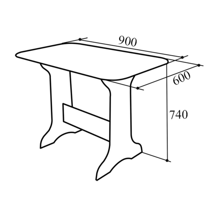 Кухонный уголок КУ-1Л/4м, 1450 х 1150 х 820, дуб вотан Т-26