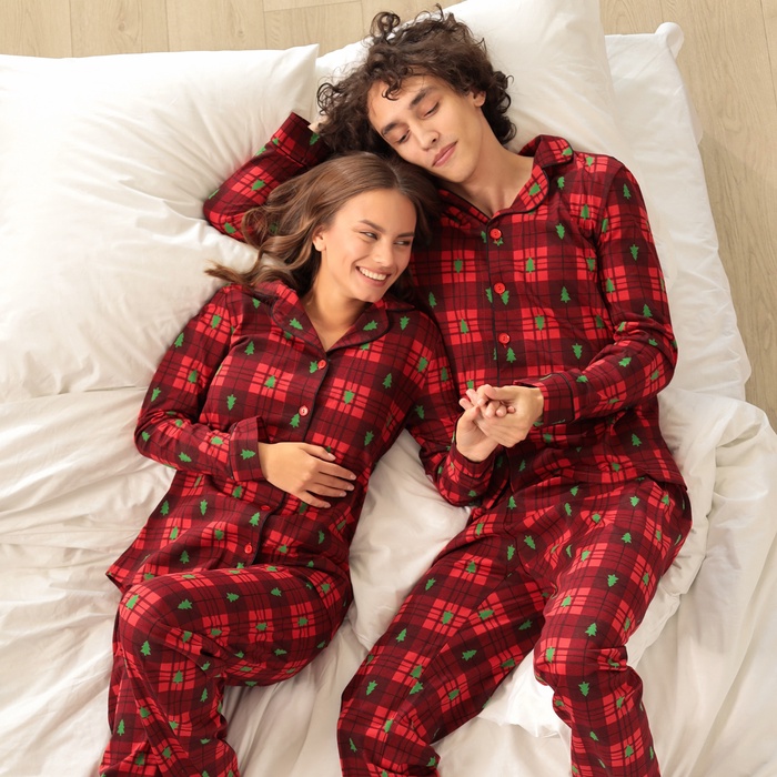 Пижама мужская KAFTAN Red mood, размер 48