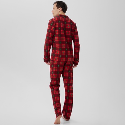 Пижама мужская KAFTAN Red mood, размер 48