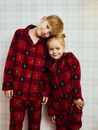 Пижама детская новогодняя: рубашка, брюки, KAFTAN: Red mood, красная, рост 86-92 см - Фото 4