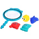 Резиновые игрушки для купания в ванной, набор, с сачком, МИКС - Фото 3