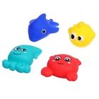 Резиновые игрушки для купания в ванной, набор, с сачком, МИКС - Фото 4