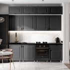 Кухонный гарнитур трёхуровневый в потолок «Престиж», с столешницей, 2400 мм, цвет графит софт - Фото 1