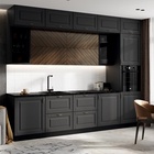 Кухонный гарнитур трёхуровневый в потолок «Престиж», с столешницей, 3000 мм, цвет графит/графит софт/прайм орех - Фото 1