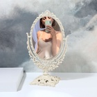 Зеркало настольное, двустороннее, с увеличением, зеркальная поверхность 13,5 × 18,5 см, цвет бежевый - Фото 5