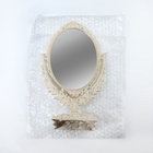 Зеркало настольное, двустороннее, с увеличением, зеркальная поверхность 13,5 × 18,5 см, цвет бежевый - Фото 6