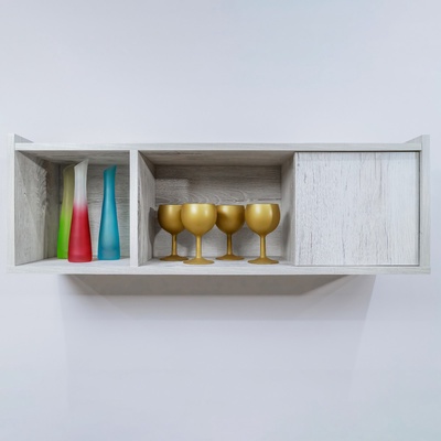 Полка настенная «Флекс 11», 900×250×300 мм, цвет дуб шавиниган