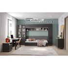 Тумба офисная Aurelio 94, 450×450×535 мм, цвет антрацит / блеквуд сатиновый 10838306 - фото 319821078