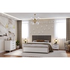 Двуспальная кровать Люкс Aurelio 308, 1400×2000 мм, цвет белый / блеквуд сатиновый - Фото 6