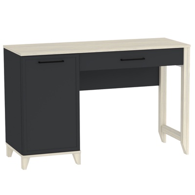 Столик туалетный Aurelio 43, 1200×455×777 мм, цвет антрацит/блеквуд сатиновый