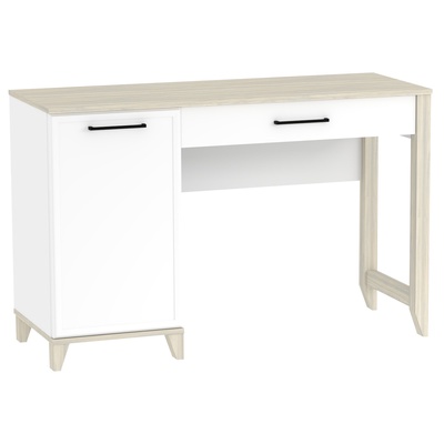 Столик туалетный Aurelio 43, 1200×455×777 мм, цвет белый/блеквуд сатиновый