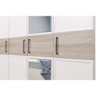 Шкаф для одежды и белья Aurelio 444, 1200×600×2308мм мм, цвет белый / блеквуд сатиновый - фото 14642899