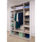 Шкаф для одежды и белья Aurelio 555, 1600×600×2308 мм, цвет белый / блеквуд сатиновый - фото 14633731