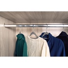 Шкаф для одежды и белья Aurelio 555, 1600×600×2308 мм, цвет белый / блеквуд сатиновый - фото 14642904